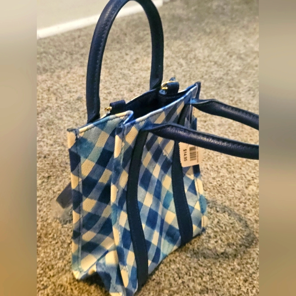 Gingham Bath & Body Works Mini Tote Crossbody Bag Adorable Too Cute